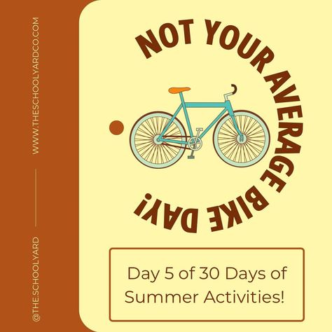 🌞 Day 5 of 30 Days of Summer Activities! 🌞 Today’s activity: Bike Riding! 🚴‍♂️🚴‍♀️ Make your bike riding day extra fun with these creative ideas: 1. Scavenger Hunt: Create a list of items for the kids to find while riding their bikes around the neighborhood or park. It could be as simple as a red flower, a stop sign, or a blue car. 2. Obstacle Course: Set up a bike obstacle course in your driveway or a safe area. Use cones, chalk lines, and small ramps to create a fun and challenging cour... Bike Obstacle Course, Family Bike Ride, Hand Balancing, Different Types Of Birds, Bike Parade, Family Bike, Relay Races, Bike Safety, Stop Sign