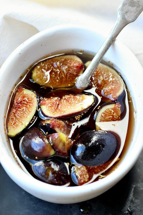 Maple Caramelized Figs | Garden in the Kitchen Caramelized Figs, Garden In The Kitchen, Vegan Bites, Fig Dessert, Fig Syrup, Creative Dessert Recipes, Coconut Dessert, Fig Recipes, Fall Comfort Food