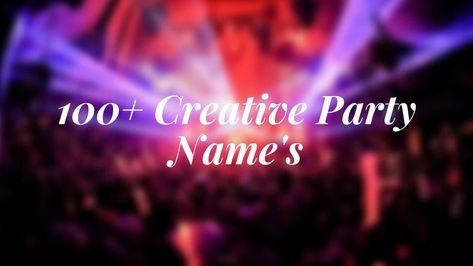 Parties do not need a reason. You can throw a party on birthdays, marriage anniversaries, festivals, promotions, and many other reasons. Party Names Ideas, The Office Dinner Party, Dance Party Theme, Birthday Disco, Party Slogans, Festival Names, Disco Theme Party, Disco Birthday, Promotion Party