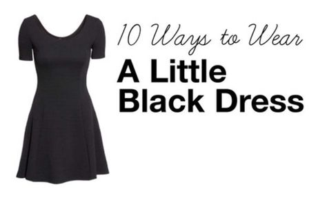 Back to Basics: 10 Ways to Style a Little Black Dress. Just in case you weren't already convinced that the versatile and classic LBD belongs in your closet. Lbd Outfit, Black Aline Dress, V Neck Black Dress, Little Black Dress Outfit, Black Plain Dress, 10 Ways To Wear, A Little Black Dress, Simple Black Dress, Black Dress Outfits