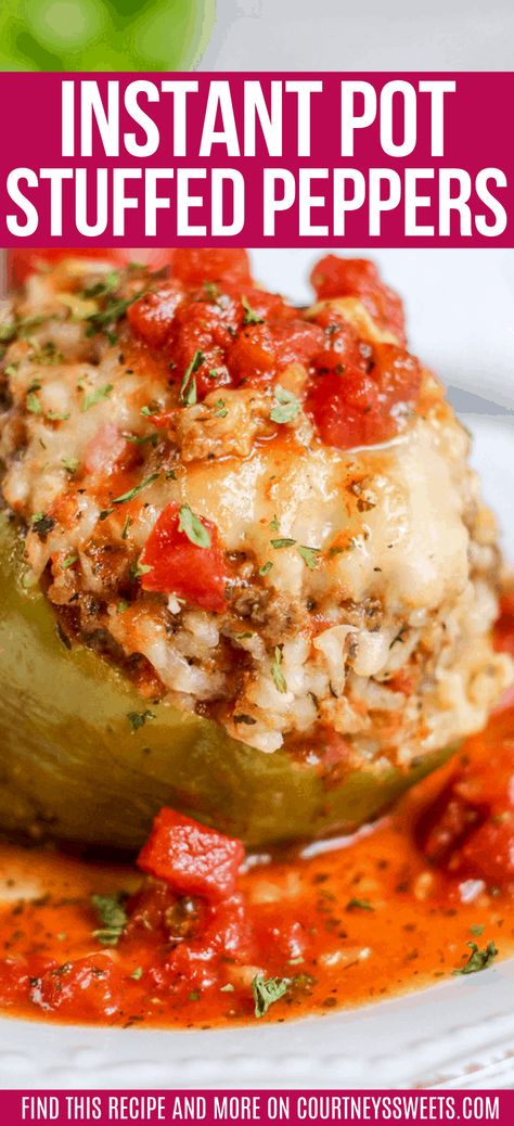 Pressure Cooker Stuffed Peppers, Instant Pot Stuffed Peppers, Quick And Easy Comfort Food, Bread Dinner, Easy Comfort Food Dinners, Diner Recept, Chicken Easy, Food Homemade, Comfort Food Recipes Dinners