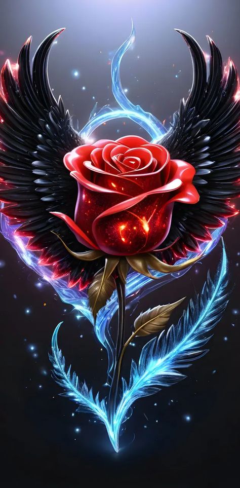 Download fantasy rose wallpaper by DreamerGal48 on ZEDGE™ now. Browse millions of popular free and premium wallpapers and ringtones on ZEDGE™ and personalize your phone to suit you. Browse now! | 3ef3 Red Rose Bedroom Ideas, Rose Fantasy Art, Red Roses Pictures, Dark Roses Wallpaper, Wallpaper Rosa, Black Roses Wallpaper, Glitter Phone Wallpaper, Red Roses Wallpaper, Free Wallpaper Backgrounds