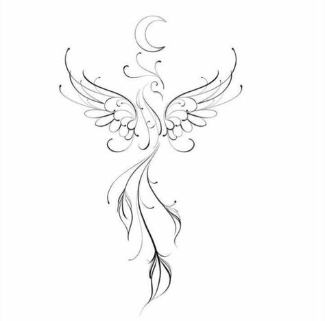 Phoinex Tattoos, Simple Phoenix Tattoo, Phoenix Tattoo Women, Tato Phoenix, Phoenix Back Tattoo, New Beginning Tattoo, Phoenix Tattoo Feminine, Tato Suku, Small Phoenix Tattoos