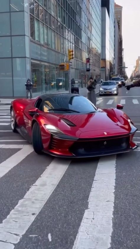 limitedspec on Instagram: Rosso Magma Daytona SP3 Manhattan New York 🗽❤️ #ferrari #daytonasp3 #ferrari #laferrari #812competizione #laferrariaperta… Production Car Racing, Red Lamborghini, Pro Touring Cars, Touring Car Racing, New Ferrari, Top Luxury Cars, Luxury Car Interior, Ferrari Laferrari, Exotic Sports Cars