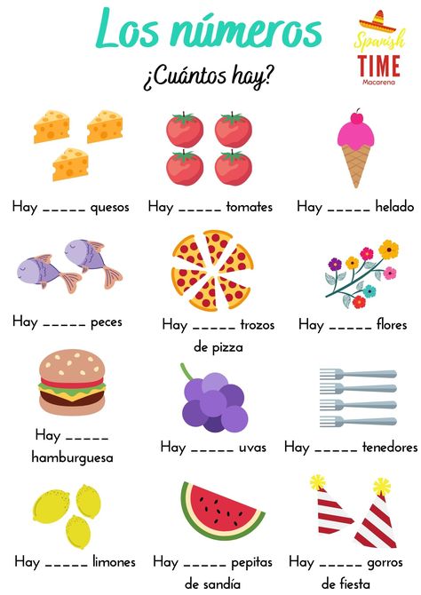 Beginner Spanish Worksheets, Spanish Exercises, Spanish 101, Basic Spanish Words, Homeschool Spanish, Spanish Lessons For Kids, Middle School Spanish, Spanish Worksheets, Spanish Teaching Resources