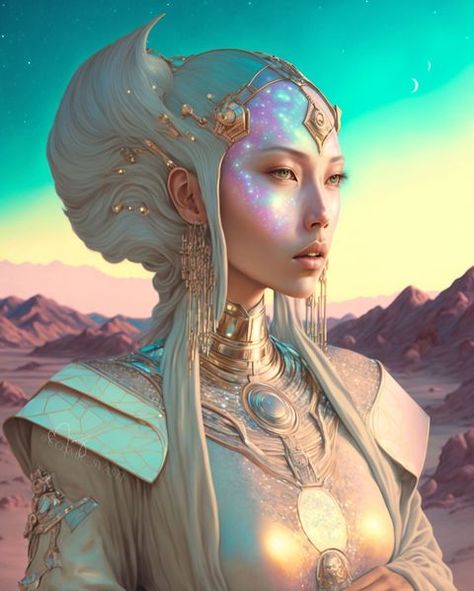 All Posts • Instagram Cosmic Woman, Scifi Ideas, Cosmic Goddess, Fantasy Queen, Child Of The Universe, Tarot Book, 3d Art Drawing, Fantasy Portraits, Book Character