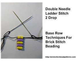 Double Needle Ladder Stitch 2 Drop Bead Tutorial Brick Stitch Beading, Brick Stitch Tutorial, Bracelets Tutorial, Beaded Stuff, Beaded Bracelets Tutorial, Ladder Stitch, Single Bead, Beading Techniques, Beading Tutorial