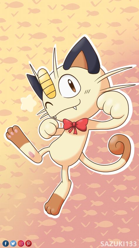 Meowth Pokemon Art, Meowth Wallpaper, Team Rocket Wallpaper, Rocket Wallpaper, Meowth Pokemon, Wallpapers Phone, Pokemon Wallpaper, Cute Pokemon Wallpaper, Team Rocket