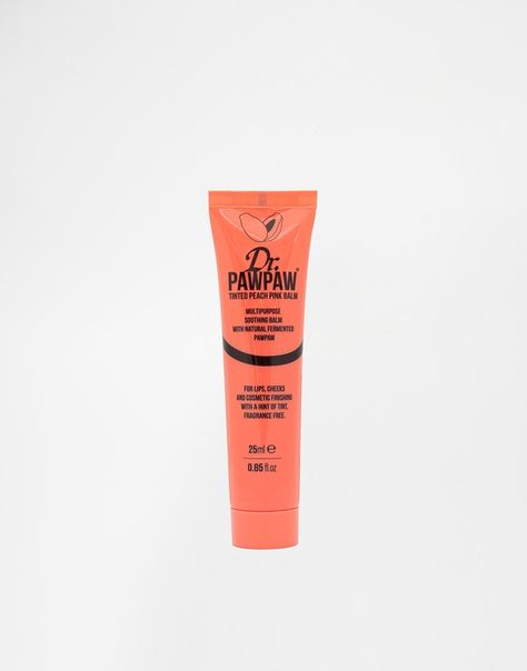 Dr.PAWPAW Tinted Peach Pink Balm 25ml Aloe Vera Oil, Paw Paw, Formula Cans, Cosmetics Brands, Peach Pink, Beauty Bag, Latest Fashion Clothes, Fragrance Free Products, Lip Colors