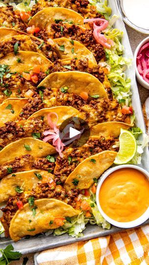 490K views · 12K reactions | @krolls_korner comment “recipe please” for the recipe! NEW Crispy Beef Tacos (Baked Not Fried!)🌮🌮
.
These Crispy Beef Tacos offer all of the crunchy goodness of a traditional taco but without all of the excess oil! Each taco is made with cheesy, seasoned ground beef nestled inside crispy taco shells. 😍You will love how easy they are to bring together and the simple-to-make chipotle crema to dip and dunk! Add all of your favorite taco toppings!🤸🏼‍♀️🤸🏼‍♀️💯💯✨✨
.
https://krollskorner.com/ingredient/beef-pork/crispy-beef-tacos/
.
#tacos #taconight #tacotaco #tacotuesday #tacosarelife🌮 #crispytacos #bakedtacos #beeftacos #easydinner #easydinnerideas #easyrecipeideas #weeknightdinner #krollskorner | Tawnie Graham | Post Malone · Circles (Instrumental) Crispy Beef Tacos, Tawnie Graham, Tacos Baked, Krolls Korner, Crispy Taco Shells, Seasoned Ground Beef, Taco Toppings, Chipotle Crema, Asada Tacos