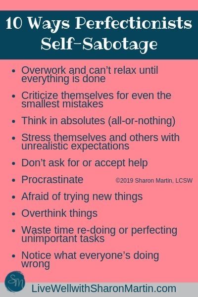 10 ways perfectionists self-sabotage #perfectionism #selfsabotage Sharon Martin, Perfectionism Overcoming, Perfectionism, Mental And Emotional Health, Psychology Facts, Mental Health Matters, Self Compassion, Health Education, Living Well