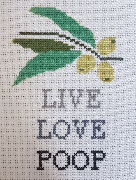 Olive Cross Stitch, Wood Transfer, Olive Branch, Stitch Embroidery, Live Love, Cross Stitch Pattern, Cross Stitch Embroidery, Stitch Pattern, Embroidery Stitches