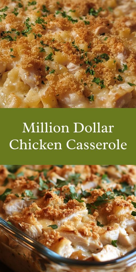 As the aroma of million dollar chicken casserole filled the kitchen, my kids gathered, excited for our family dinner. My partner and I exchanged smiles, grateful for another cozy Sunday together, creating memories and warmth around the table. Yummy Chicken Casserole Recipes, Malibu Chicken Casserole, Marry Me Chicken Casserole Recipe, Award Winning Casseroles, Million Dollar Chicken Casserole Recipe, Casseroles For Company, Easy Chicken Recipes Casserole, Family Casseroles Dinners, Sunday Casserole Dinner