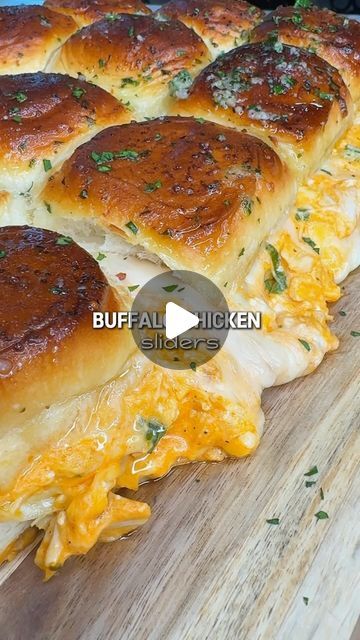 Buffalo Chicken Sliders Hawaiian Rolls, Buffalo Chicken Sliders, Hawaiian Sweet Rolls, Instagram Recipes, Chicken Sliders, Colby Jack, Colby Jack Cheese, Hawaiian Rolls, Sweet Rolls