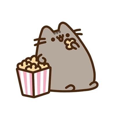 Pusheen Eating, Eating Popcorn, Favorite Movie, Pusheen, Popcorn