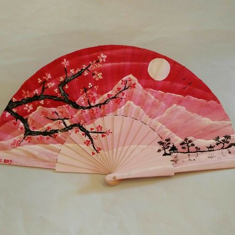 Chinese Fans, Aesthetic Objects, Chinese Fan, Antique Fans, Japanese Drawings, Japanese Fan, Fantasy Props, Hand Fans, Folding Fan