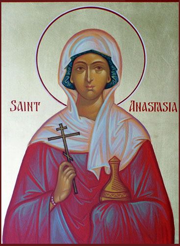 Saint Anastasia, Freemasonry Art, St Anastasia, Byzantine Art, Orthodox Icons, Spirituality, Jesus, Movie Posters, Quick Saves