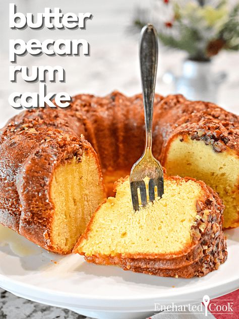 Pecan Rum Cake, Best Rum Cake Recipe, Rum And Raisin Cake, Tortuga Rum Cake, Southern Pound Cake, Rum Butter, Pound Cake Recipes Easy, Rum Cake Recipe, Butter Pecan Cake