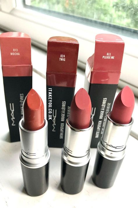 Please Me Mac Lipstick, Mac Touch Lipstick, Creme Cup Mac Lipstick, Mac Mocha Lipstick, Matte Mac Lipstick, Maybelline Touch Of Spice, Top Mac Lipsticks, Charlotte Tilbury Lipstick Swatch, Mac Please Me