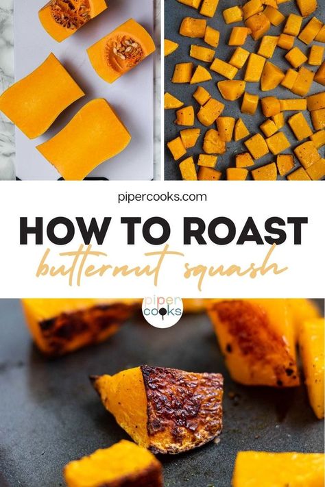 Wondering how to roast butternut squash in the oven? This easy recipe shows you the best way to get perfectly tender and caramelized squash every time. Whether you’re making it as a side dish or adding it to your favorite salads, oven roasted butternut squash is a healthy, flavorful option. Learn how to roast it right with these simple steps! Butternut Squash Oven, Roasted Butternut Squash Cubes, Butter Squash, Roast Butternut Squash, Roasted Broccoli And Carrots, Oven Roasted Butternut Squash, Easy Roasted Vegetables, Butternut Squash Cubes, Roasted Vegetables Oven