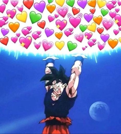 a wholesome meme of goku Goku Meme, Goku Wallpaper, Funny Expressions, Cute Love Memes, Dragon Ball Super Wallpapers, Dragon Ball Image, Anime Expressions, Cute Messages, Cute Memes