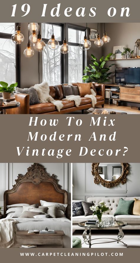 Discover 19 creative ways to blend vintage and modern décor seamlessly in your home. Each approach uniquely fuses timeless elegance with contemporary chic, transforming spaces into eclectic masterpieces! Mixed Textiles Living Room, Midcentury Modern Mixed With Antiques, Mix Furniture Styles Living Room, How To Add Antiques To Your Home, Victorian Home Modern Interior, Antique And Modern Mix Decor Living Room, Art In Homes Interior Design, Mixing Traditional And Modern Furniture, Curated Home Decor