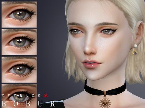 Bobur3's Bobur Eyebags 08 Ts4 Eyes, Eye Bags Makeup, Cc Eyes, Cc Skin, Remove Eye Bags, Sims 4 Cc Eyes, Alpha Cc, Cc Mods, Skin Details