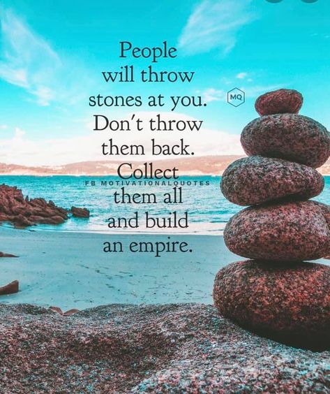 Build an empire with the stones thrown at you. Achieve Quotes, Potential Quotes, Life Motivation Quotes, Building Stone, Smart Quotes, Life Motivation, Full Potential, Motivation Quotes, You Think