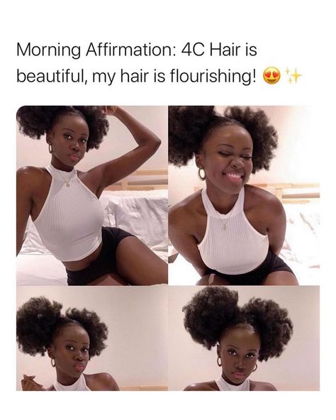 Hair Affirmations, 4c Hair, Morning Affirmations, 4c Hairstyles, Beauty Standards, Protective Hairstyles, Hair Goals, Hair Growth, Natural Hair