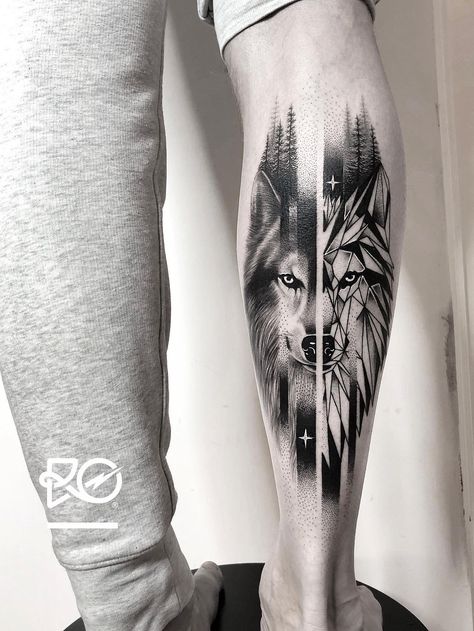 Mika Tattoo, Coal Tattoo, Tattoos Man, Wolf Tattoo Forearm, Rabe Tattoo, Geometric Wolf Tattoo, Wolf Tattoos Men, Wolf Tattoo Sleeve, Small Forearm Tattoos