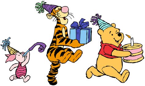 Tigger Birthday, Piglet Birthday, Disney Clip Art, Happy Birthday Clip Art, Birthday Clip, Winnie The Pooh Pictures, Teddy Bear Wallpaper, Birthday Cartoon, Thanksgiving Banner