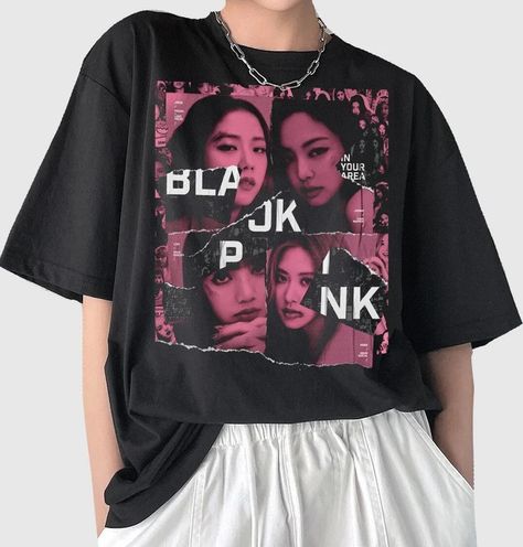 Blackpink T-shirts – BLACKPINK Vintage Classic T-Shirt Korean Beret, Blackpink Tshirt, Blackpink Shirt, Black Hat Fashion, Blackpink Vintage, Bts Wallpaper Lyrics, Shirt Design Inspiration, Fashion Korean, Classic White