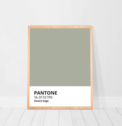 Pantone Printable, Green Living Room Color Scheme, Sage Green Poster, Sage Green Decor, Green Pantone, Sage Green Living Room, Ideas Habitaciones, Green Poster, Green Living Room