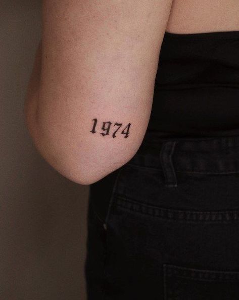 101 Amazing Number Font Tattoos For 2024! Different Number Fonts Tattoos, Cool Number Tattoos, 49 Tattoo Number, Old Script Tattoo, Tattoo Fonts For Numbers, Numbers For Tattoos, Font Numbers Tattoo, Cursive Numbers Tattoo, 1969 Tattoo Number