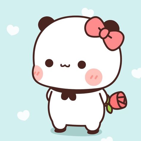 Gif Kawaii, Cute Panda Drawing, Cute Bunny Cartoon, Cute Bear Drawings, Cute Panda Wallpaper, Panda Art, Kawaii Illustration, Cute Cartoon Images, Cute Animal Drawings Kawaii