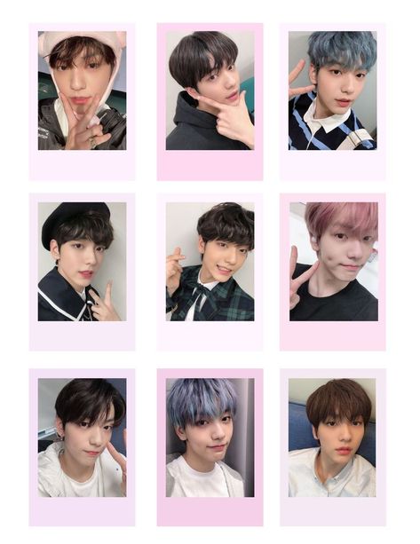 #txt #polcodeco #kpop Soobin Film Strip, Soobin Sticker Printable, Soobin Printable, Txt Freebies Printable, Txt Freebies Ideas, Txt Polaroid Printable, Txt Photocards Printable, Polco Template, Txt Printables