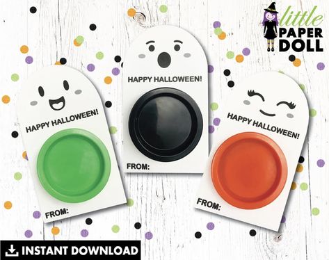 Play Doh Party, Playdough Party, Halloween Favor, Ghost Party, Halloween Treats For Kids, Fröhliches Halloween, Kids Treat, Halloween Favors, Baby Presents