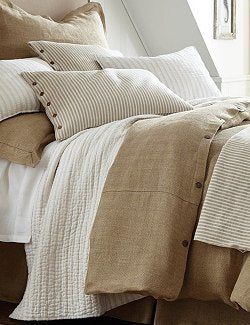 Linen bed cover