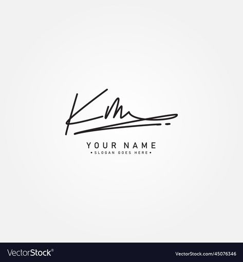 K Name Signature, Km Logo, K Signature, K Names, Signature Logo Design, Diy Room Divider, Name Signature, Initial Logo, Image Swag