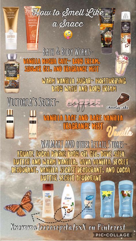 How To Smell Like Cocoa Butter All Day, How To Smell Like Vanilla Tips, How To Smell Like Coffee All Day, Coffee Scented Shower Routine, Scent Combos Hygiene Vanilla, Coffee Body Care, How To Smell Like Strawberries And Vanilla, How To Smell Like A Snack Vanilla, Shower Scent Combos Vanilla