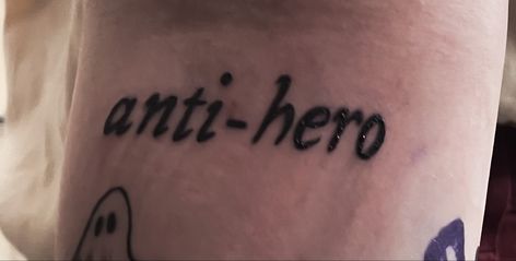 #antihero #taylorswift #tattooideas #taylorswifttattoo Antihero Tattoo Taylor Swift, Antihero Tattoo, Hero Tattoo, Taylor Swift Tattoo, Anti Hero, Tattoo Ideas, Taylor Swift, Swift, Tattoos