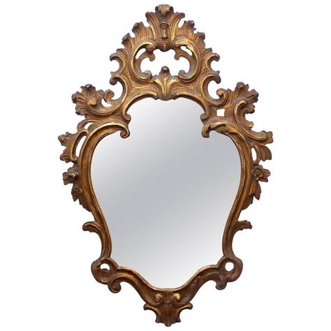 Rococo  Mirror Rococo Mirror, Baroque Frames, Baroque Ornament, Italian Baroque, Gilt Mirror, Mirror Plates, Mirror Console, Style Baroque, Wood Wall Mirror