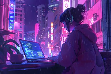 Using laptop anime computer adult. | free image by rawpixel.com / Ling Anime Screensaver Laptop, Computer Science Aesthetic Wallpaper Pc, Cyberpunk Laptop Wallpaper, Laptop Background Anime Aesthetic, Pc Cute Wallpaper, Cute Wallpaper For Pc, Cute Backgrounds For Laptop, Wallpaper Background Laptop, Gaming Wallpapers For Laptop