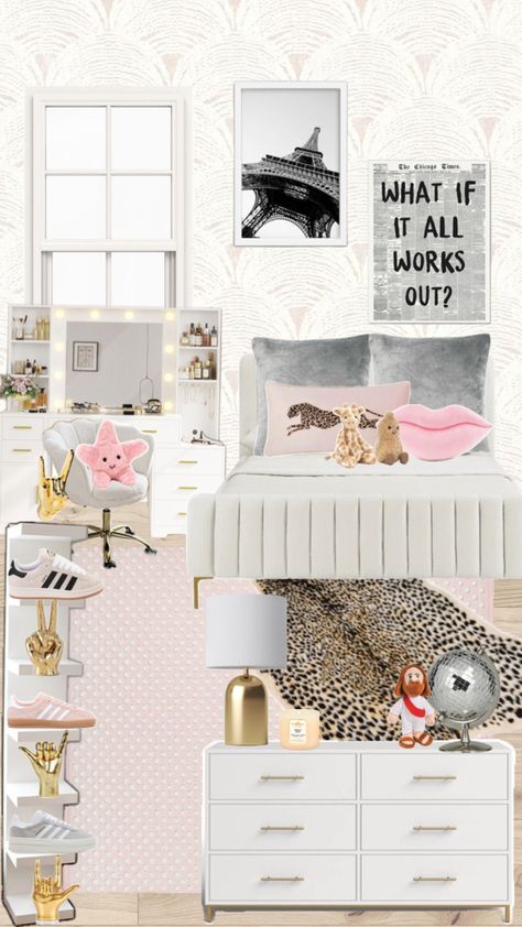 Dream Teen Bedrooms, White Room Decor, Room Redesign, Redecorate Bedroom, Room Redo, Dream Room Inspiration, Room Makeover Bedroom, Room Makeover Inspiration, Cute Room Decor