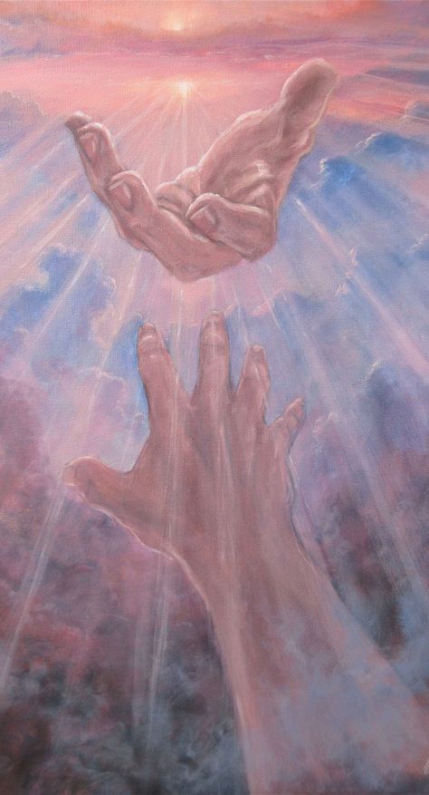 Wallpaper Kristen, Heaven Art, Jesus Christ Art, Prophetic Art, Gods Hand, Jesus Painting, Biblical Art, Arte Inspo, Jesus Art