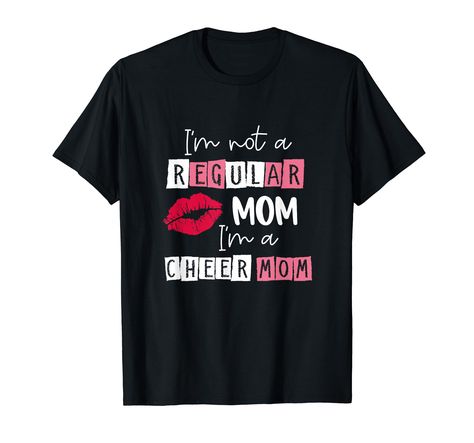 PRICES MAY VARY. Looking for Cheer mother's day ideas for your amazing mom, wife, sister or grandma? Grab this "I'm Not Like A Regular Mom I'm A Cheer Mom" a design for mom. Every mom or mommy will definitely enjoys this print and a being a Cheer mom. Lightweight, Classic fit, Double-needle sleeve and bottom hem Cheerleading Mom Shirts, Team Mom Shirt, Mother's Day Ideas, Cheer Mom Shirt, Cheer Gear, Momma Shirts, Cheerleading Mom, Mom Tee Shirts, Cheerleading Shirts