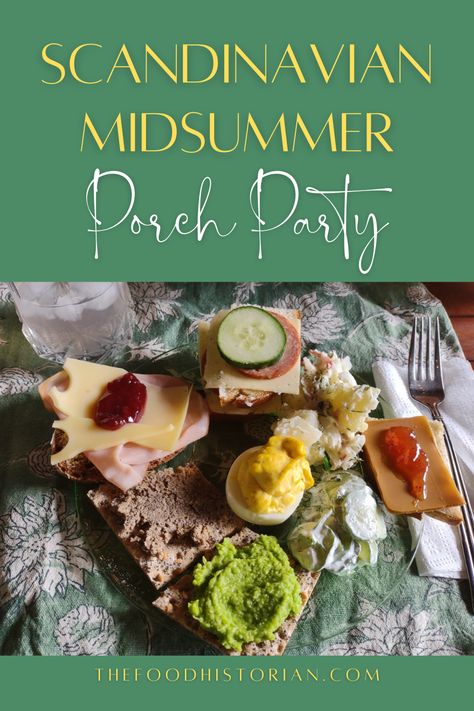 Scandinavian Summer Recipes, Swedish Midsummer Food, Midsummer Food Ideas, Midsommar Food Ideas, Summer Solstice Recipes Food, Summer Solstice Food Ideas, Swedish Dinner Party, Midsommar Recipes, Midsummer Party Food