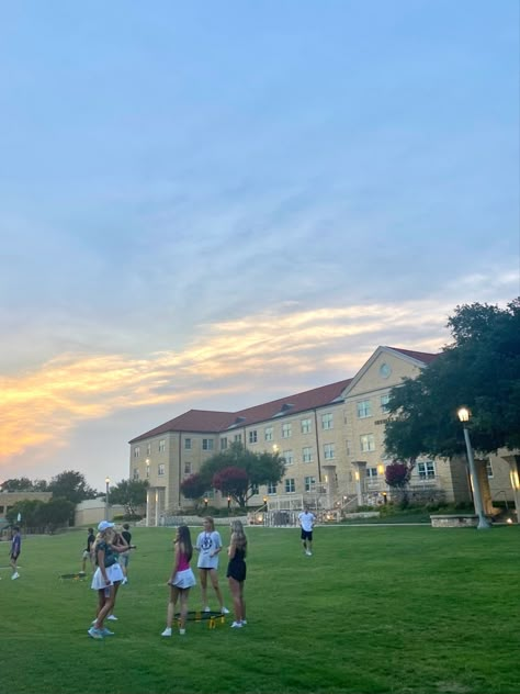 #texaschristianuniversity #school #college #pretty #sunset Tcu College Aesthetic, Christian College Aesthetic, Tcu Campus, Book Locations, College Goals, Speak It Into Existence, Mood Bored, Dream Collage, Christian University