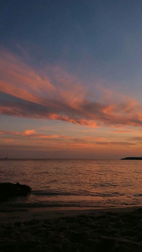 beach, view, views, sunset, clouds, waves, ocean, wallpaper, wallapers, aesthetic wallpaper Pink Aesthetic Sky, Background Ocean, Evening Clouds, Sea Aesthetic, Sea Wallpaper, Aesthetic Sky, Pink Aesthetic, Travel Photography, Paradise