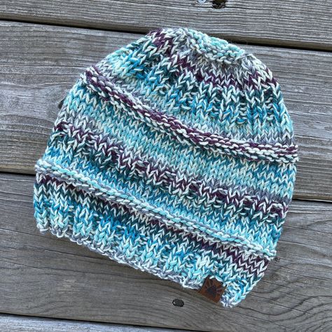 Loom knit hat